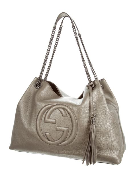 gucci soho large chain tote|gucci soho shoulder bag black.